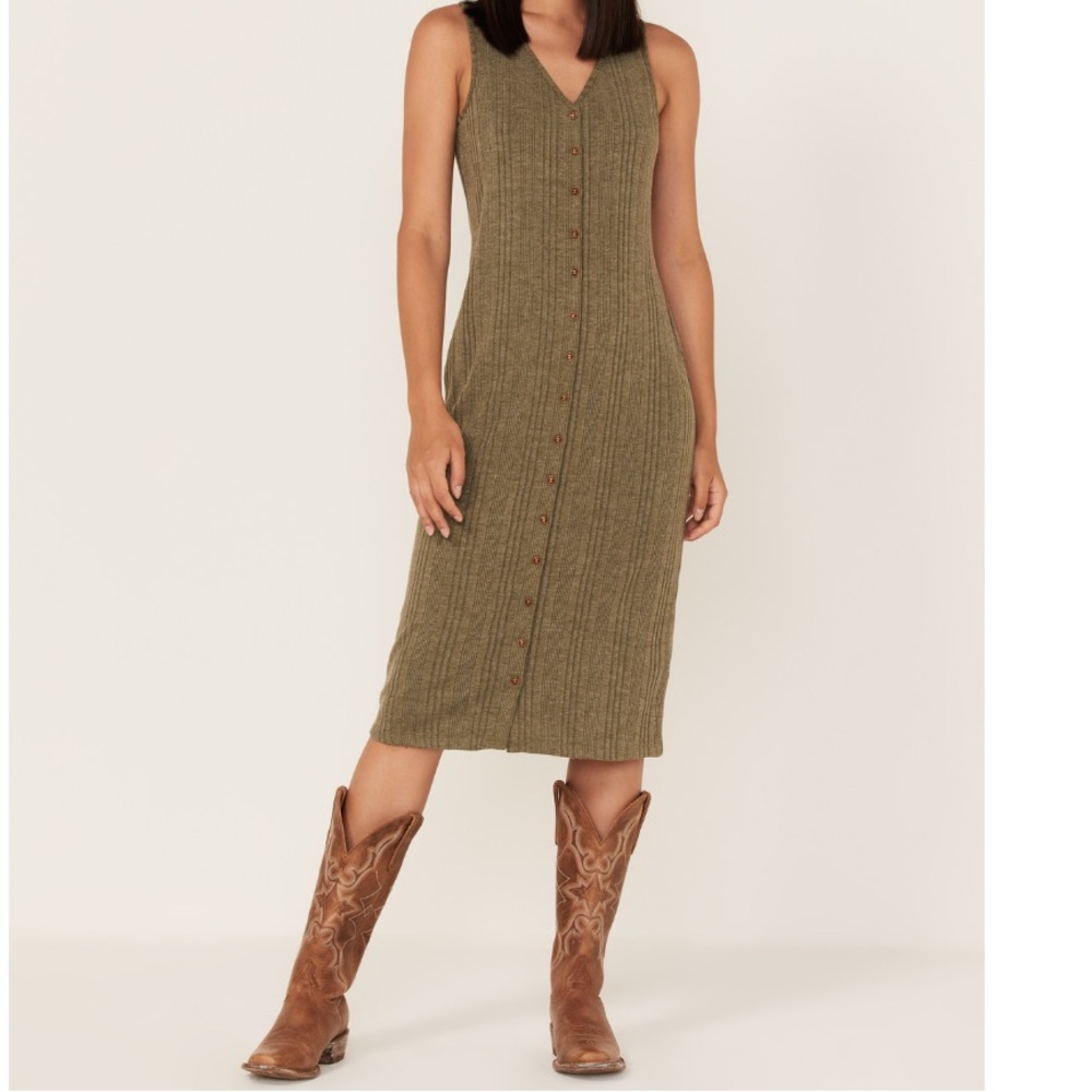 Cleo + wolf XS ribbed button down dress